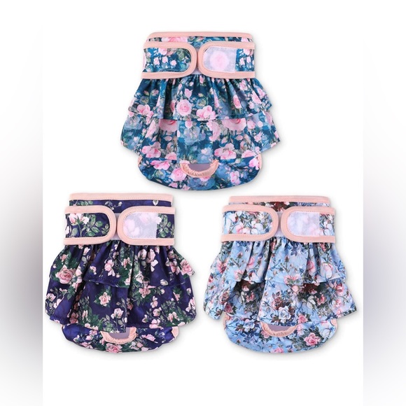 Set of 3 Dog Diapers for Female Dogs - Picture 1 of 7